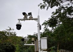 東莞某綠道監(jiān)控?cái)z像頭安裝效果